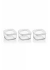 Kare Saklama Kabı 3 X 350 Ml, Şeffaf
