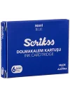 Kartuş Dolma Kalem Kartuşu 6lı Blister 10lu Paket Mavi