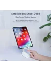 Katlanabilir Masaüstü Telefon Standı Beyaz
