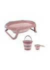 Katlanır Banyo 3lü Set Somon