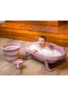 Katlanır Banyo 3lü Set Somon