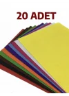 Keçe Karışık Renk 20 Adet - A4 Boyutunda 20x30 Cm.