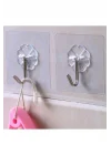 Kendinden Yapışkanlı Şeffaf Askı 5 Li Set Banyo Mutfak Askısı