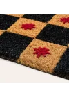Kerala Siyah Coir Kapı Önü Paspası 45x75 Cm