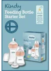 Kindy Antikolik 150 ml, 250 ml PP Biberon Başlangıç Seti, Rose Gold