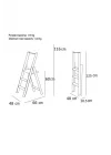 Kiraz Ağacı Ahşap 3 Basamaklı Merdiven