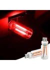 Kırmızı USB LED Gece Lambası, Cam Tüp, Dokunmatik, Mini Taşınabilir, Dim Edilebilir
