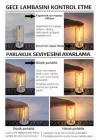 Kırmızı USB LED Gece Lambası, Cam Tüp, Dokunmatik, Mini Taşınabilir, Dim Edilebilir