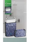Kıwı Ks-3007 Paslanmaz Çift Çelik Bıçaklı Şarjlı Saç Tıraş Makinesi Mavi