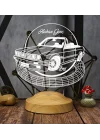 Klasik Bmw E30 cabrio, Bmw Logolu Hediye 3D Led Lamba, Bmw Hayranına Hediye