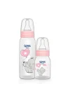 Klasik PP Biberon Seti 125 ml + 250 ml Pembe 0-6 Ay
