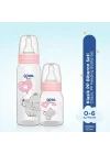 Klasik PP Biberon Seti 125 ml + 250 ml Pembe 0-6 Ay
