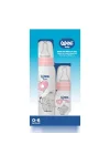 Klasik PP Biberon Seti 125 ml + 250 ml Pembe 0-6 Ay