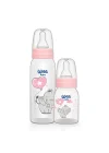 Klasik PP Biberon Seti 125 ml + 250 ml Pembe 0-6 Ay