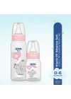 Klasik PP Biberon Seti 125 ml + 250 ml Pembe 0-6 Ay