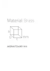 Klozet Fırçası Krom Renk 426X72X60 Mm