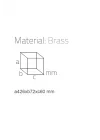 Klozet Fırçası Krom Renk 426X72X60 Mm