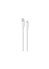 KNIT 2A Çıkış, USB-A to Lightning Şarj ve Data Aktarım Kablosu, Örgü Tasarım, 1 metre, Beyaz