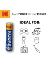 Kodak Max 20 Adet Alkalin İnce Pil-AAA-Shrink