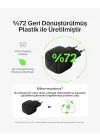 Kompakt Duvar Şarj Cihazı 45 W + USB-C - USB-C Kablosu, Apple iPhone 17, 16, 15, 14, Plus, Pro, Pro Max, Samsung Galaxy S25 Serisi, S24, Pixel 9, iPad, AirPods ve Fazlası için Hızlı Şarj, Siyah