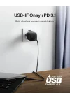 Kompakt Duvar Şarj Cihazı 45 W + USB-C - USB-C Kablosu, Apple iPhone 17, 16, 15, 14, Plus, Pro, Pro Max, Samsung Galaxy S25 Serisi, S24, Pixel 9, iPad, AirPods ve Fazlası için Hızlı Şarj, Siyah