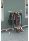 Konfeksiyon Askısı Ayaklı Askılık Elbise Askılığı Beyaz-Mocca Style