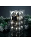 Koopman New Year 16 Parça Yılbaşı Topu Cream 40 mm