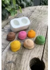 Krema İkili Mum Kalıbı (Silikon)