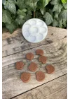 Kremalı Bisküvi Büyük Sekizli Mum Kalıbı (Silikon)