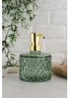 Kristal Cam Sıvı Sabunluk - Mint Yeşil (Mint Yeşil)