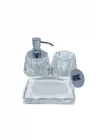 Kristal Diş Fırçalığı Şeffaf Renk 88X120X120 Mm