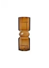 Kristal Mum Tutucu, Kahverengi 15X5,5 Cm