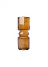 Kristal Mum Tutucu, Kahverengi 15X5,5 Cm