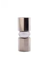 Kristal Mum Tutucu, Krom/Duman, 5,5X5,5X15 Cm