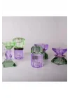 Kristal Mum Tutucu, Menekşe, Braun, Nane, 13X7 Cm