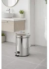 Krom Pedallı Çöp Kovası 3 Lt Eko