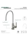 KS8198CTL Continental Su Filtrasyon Musluk, Fırçalanmış Nikel