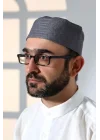 Kubbeli Kalıp Namaz Takkesi Gri Gri 58