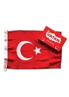 Kumaş Türk Bayrağı 20 x 30cm 10 Adet