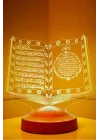 Kuran-ı Kerim 3d Led Lamba