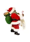 Kurt Adler 26,5 cm Fabriche Siyah Noel Baba ve Şeker Kamışı