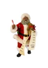 Kurt Adler 26,5 cm Fabriche Siyah Noel Baba ve Şeker Kamışı