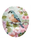 Kuş ve Çiçek Desenli Mouse Pad