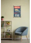 Kuşe Kağıt Duvar Posteri Retro Vintage Drtr0031