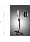 Kyrotech 3 Mod Seviyeli Dokunmatik USB LED Masa Lambası, 14 LED Beyaz Işık, Ayarlanabilir Parlaklık, Kitap Okuma Lambası, Çalışma Masası Ofis Lambası, PC, Laptop Uyumlu, Gece Lambası