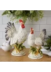 Lantana Horoz ve Tavuk Figürü, 2li Set