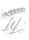Laptop Standı Matebook Macbook Notebook Tablet Laptop Kademeli Yükseltici P1 Beyaz