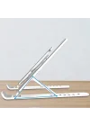 Laptop Standı Matebook Macbook Notebook Tablet Laptop Kademeli Yükseltici P1 Beyaz