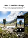 LARK A1 Kablosuz Mini Mikrofon, iPhone 15/16 ve Android için, 48 kHz/24 bit, 3 Seviyeli Akıllı Gürültü Engelleyici, YouTube, Podcast, Vlog için Mikrofon (Siyah, 2TX + USB-C RX + Şarj Kılıfı)