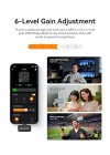 LARK A1 Kablosuz Mini Mikrofon, iPhone 15/16 ve Android için, 48 kHz/24 bit, 3 Seviyeli Akıllı Gürültü Engelleyici, YouTube, Podcast, Vlog için Mikrofon (Siyah, 2TX + USB-C RX + Şarj Kılıfı)
